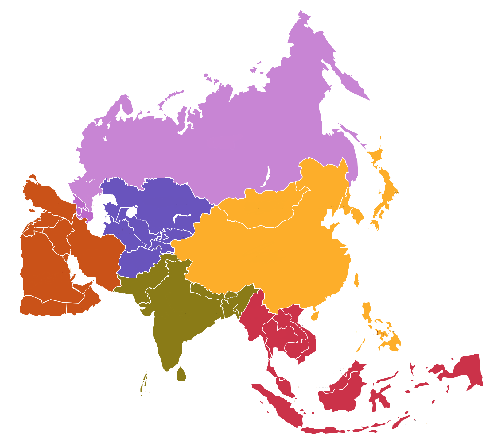 Map of Asia